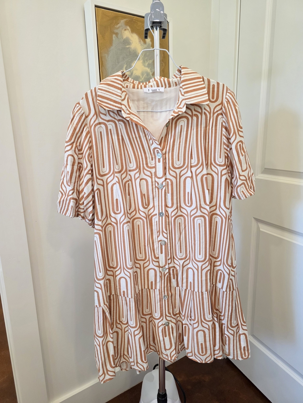 NEW THML Button-Front Dress Large